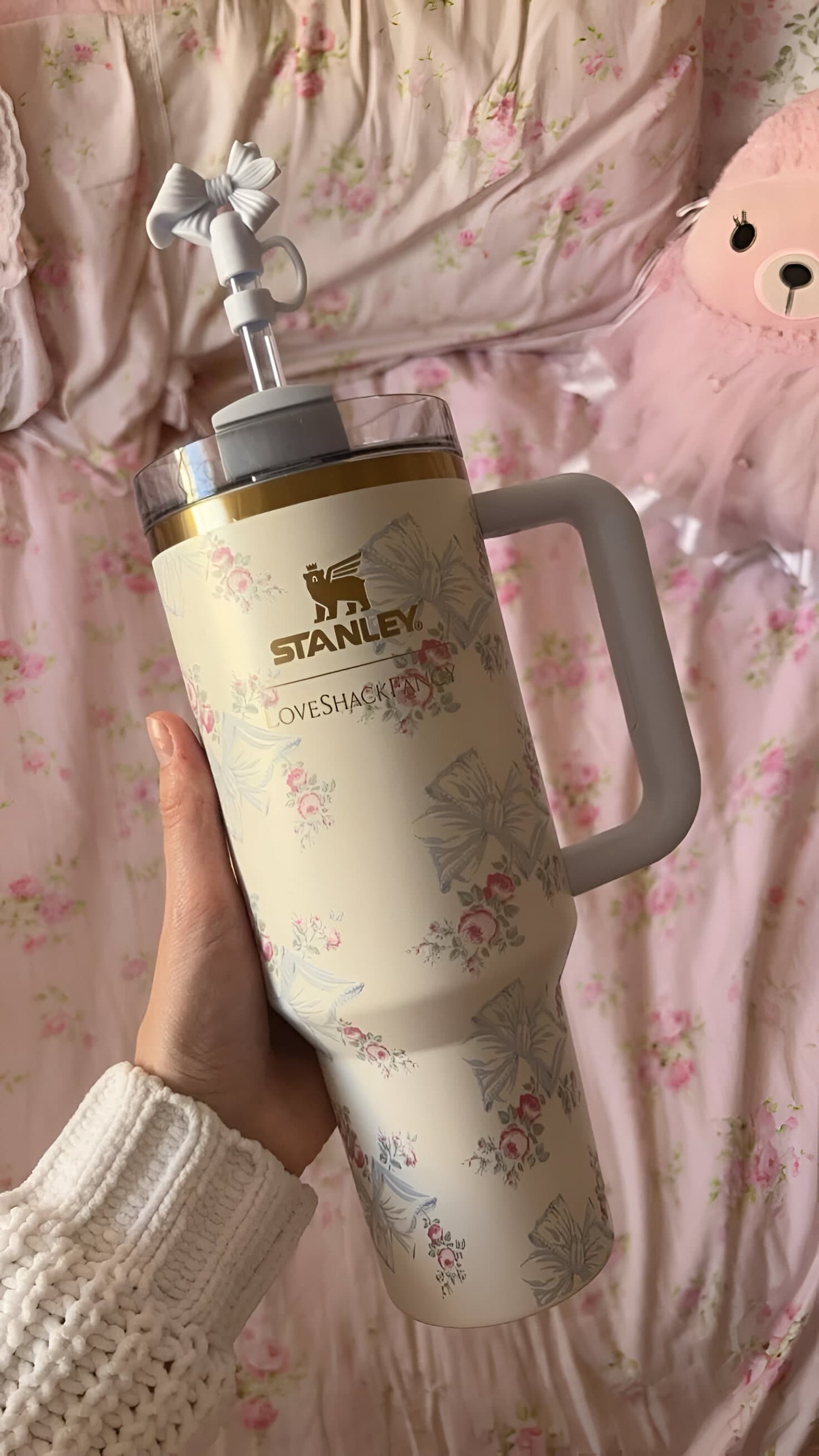 Rosa Beaux Blue Stanley x LoveShackFancy Quencher | 40 OZ