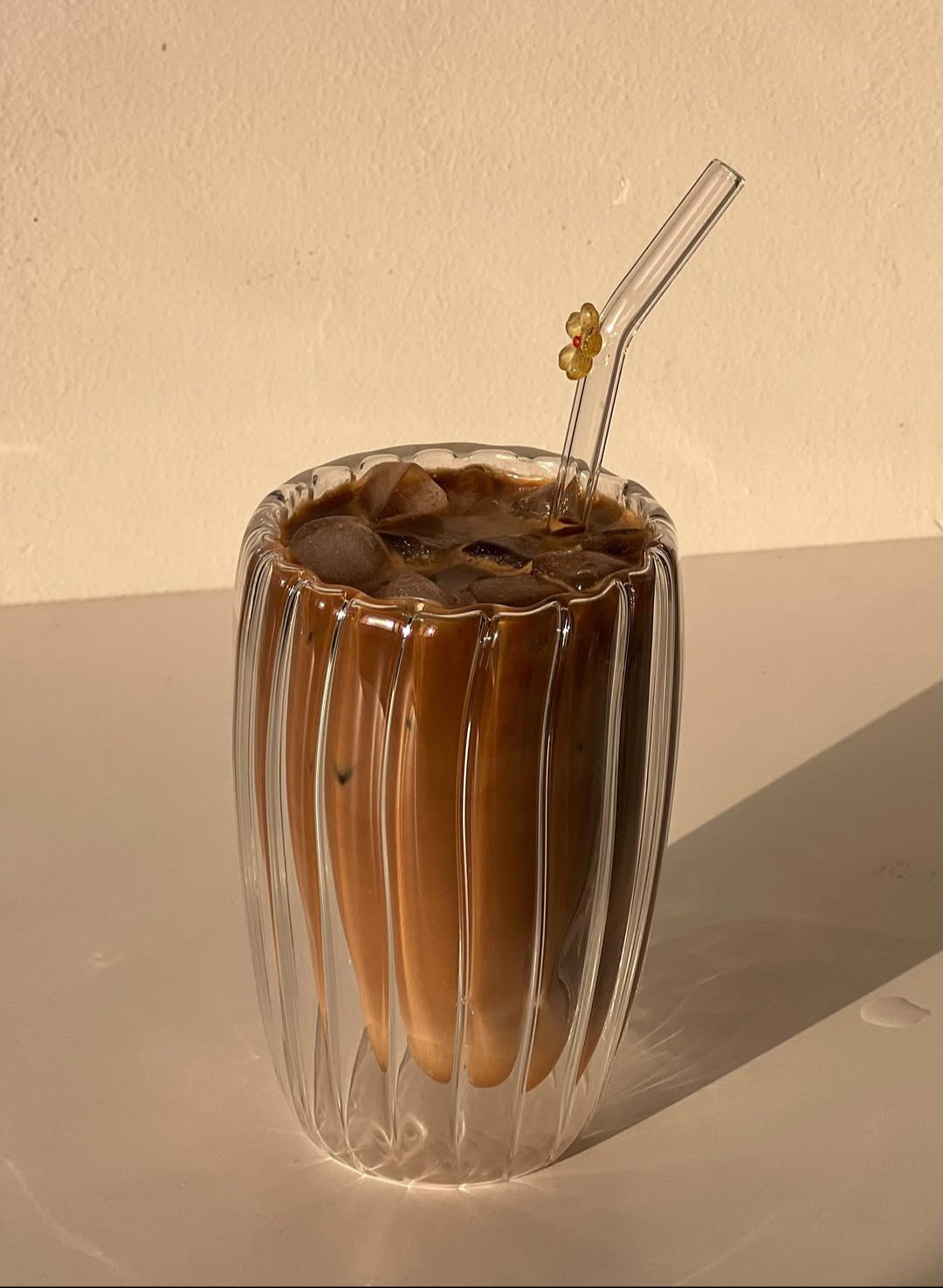 Double Wall Ribbed Glass