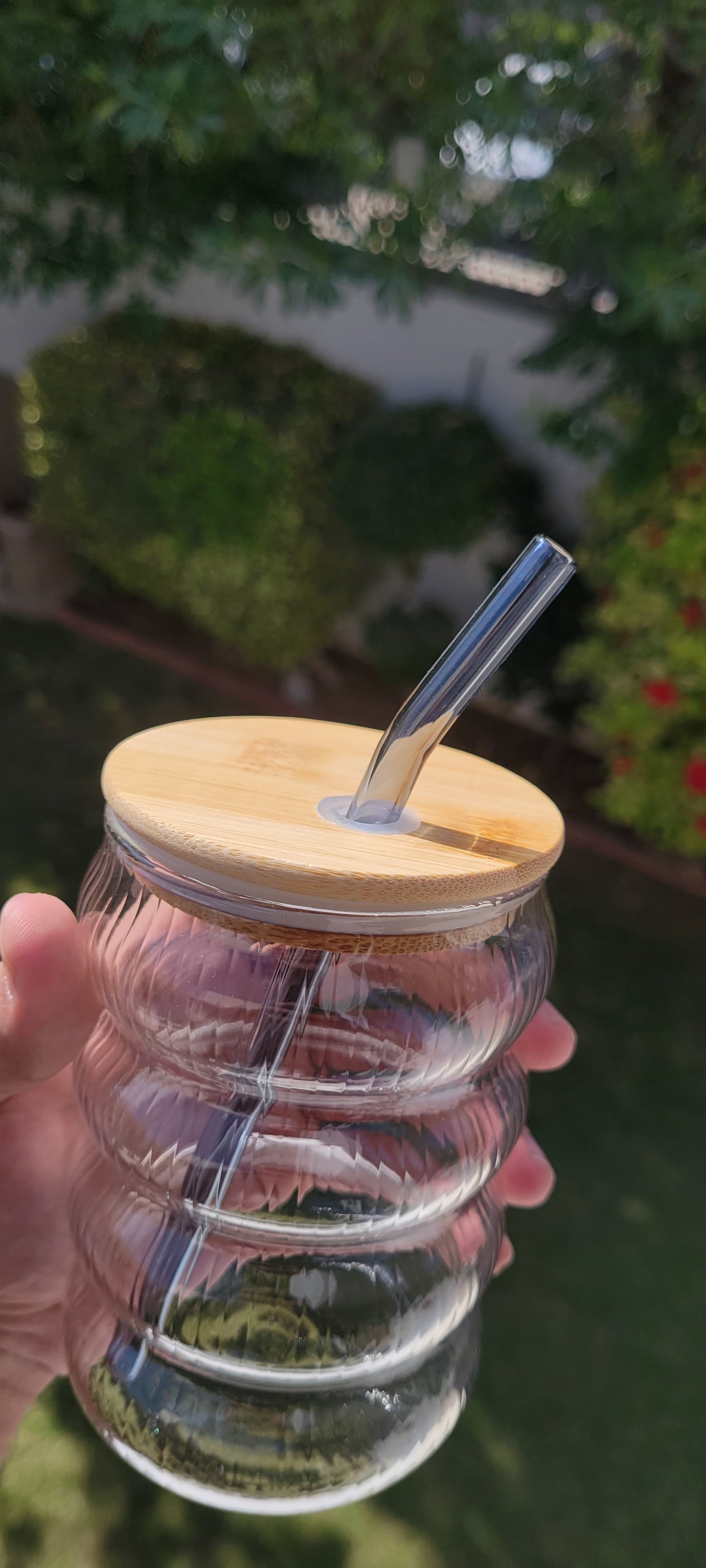 Bubble Glass With Lines