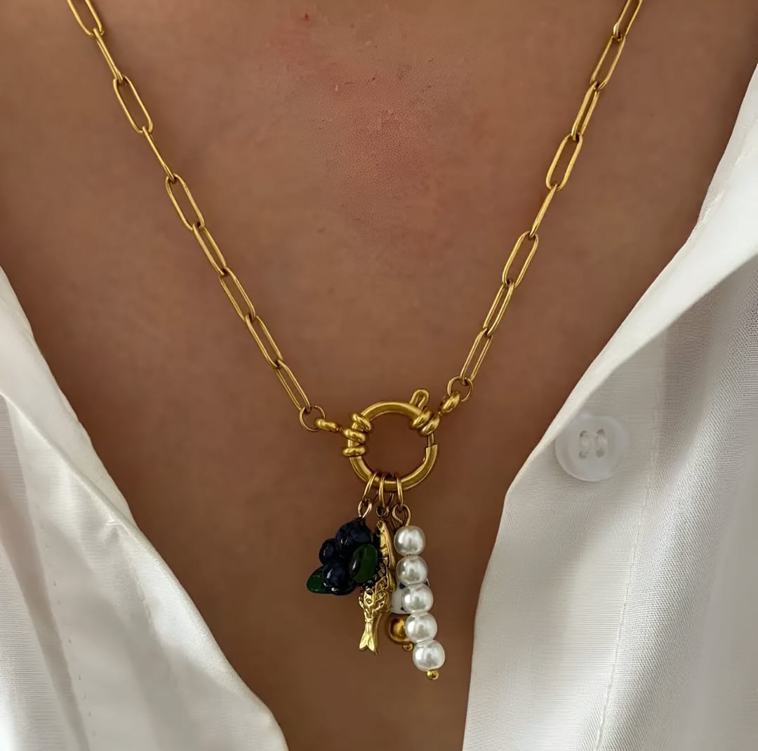 Blueberry Vintage Necklace