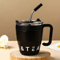 Korean Insulated Coffee Mug with straw