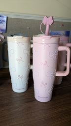 Sitarayuri Pearled Bow Insulated Tumbler