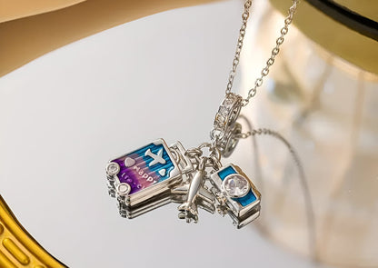 Travel Necklace - Silver