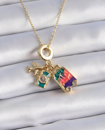 Travel Necklace - Golden