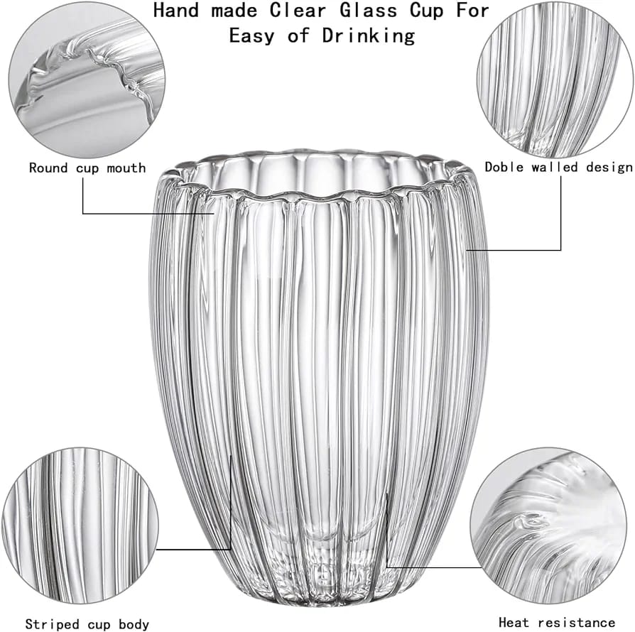 Double Wall Ribbed Glass