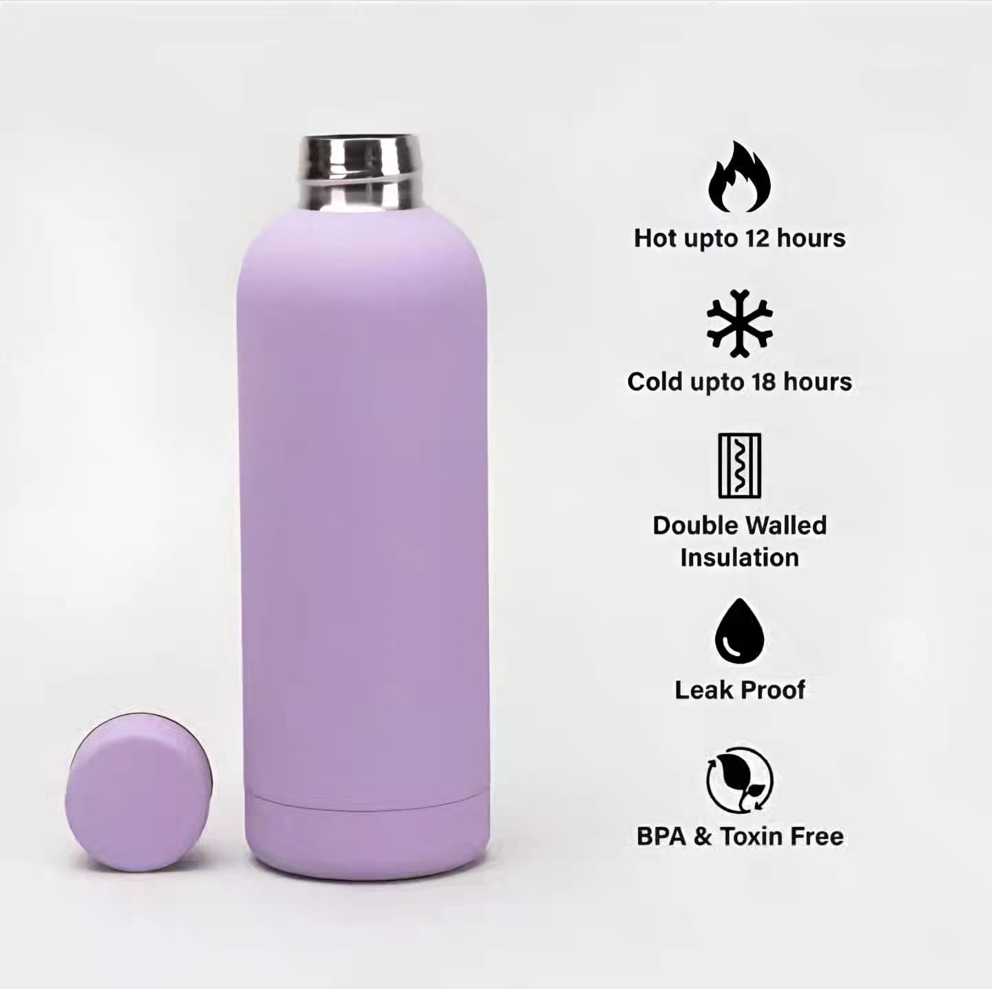 LILAC INSULATED BOTTLE 500 ML