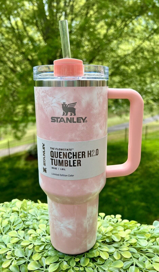 Stanley Quencher 40oz Tumbler Peach Tie Dye Limited Edition