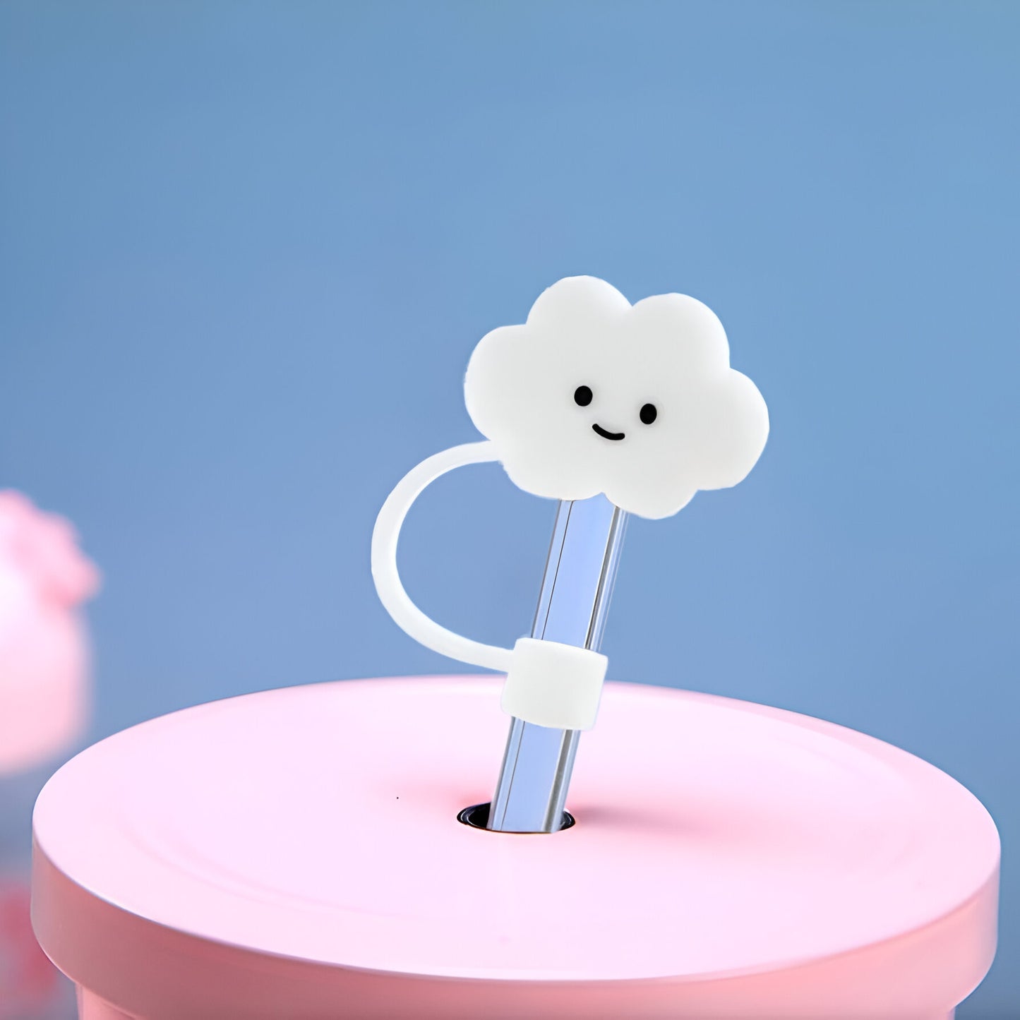 Cloud straw topper