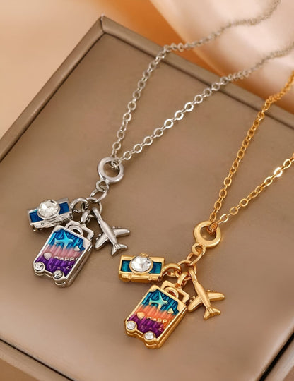 Travel Necklace - Silver