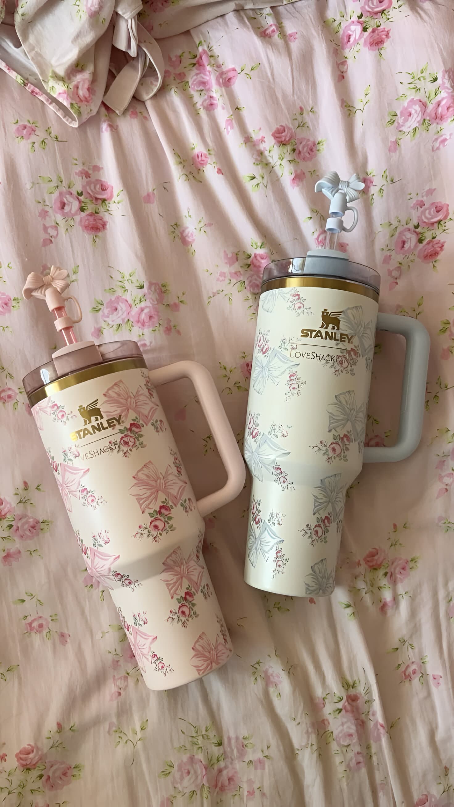 Rosa Beaux Blue Stanley x LoveShackFancy Quencher | 40 OZ