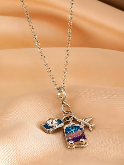 Travel Necklace - Silver