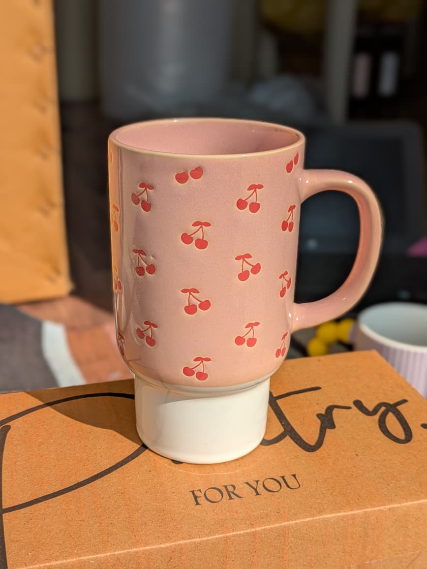 Cherry Ceramic Tumbler