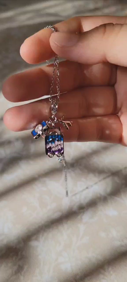 Travel Necklace - Silver