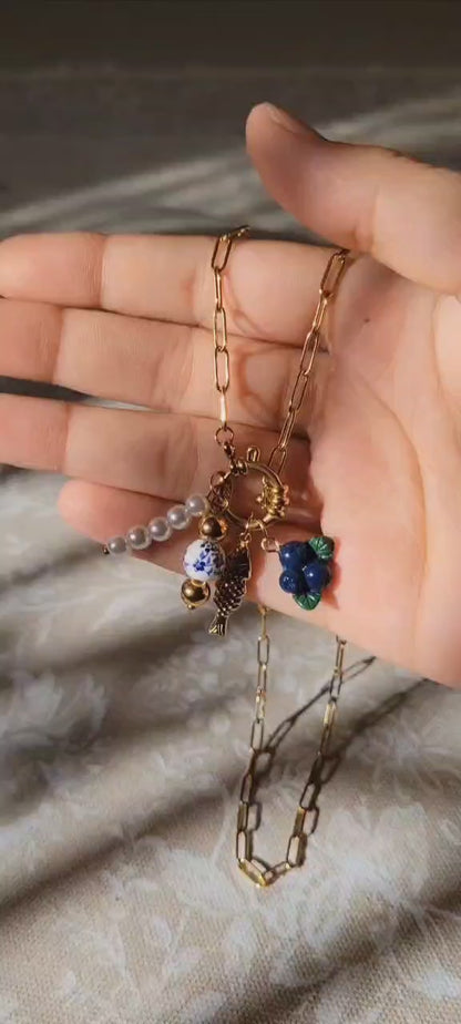 Blueberry Vintage Necklace